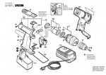 Bosch 0 601 936 503 Gsr 12 Ves-2 Cordless Screw Driver 12 V / Eu Spare Parts